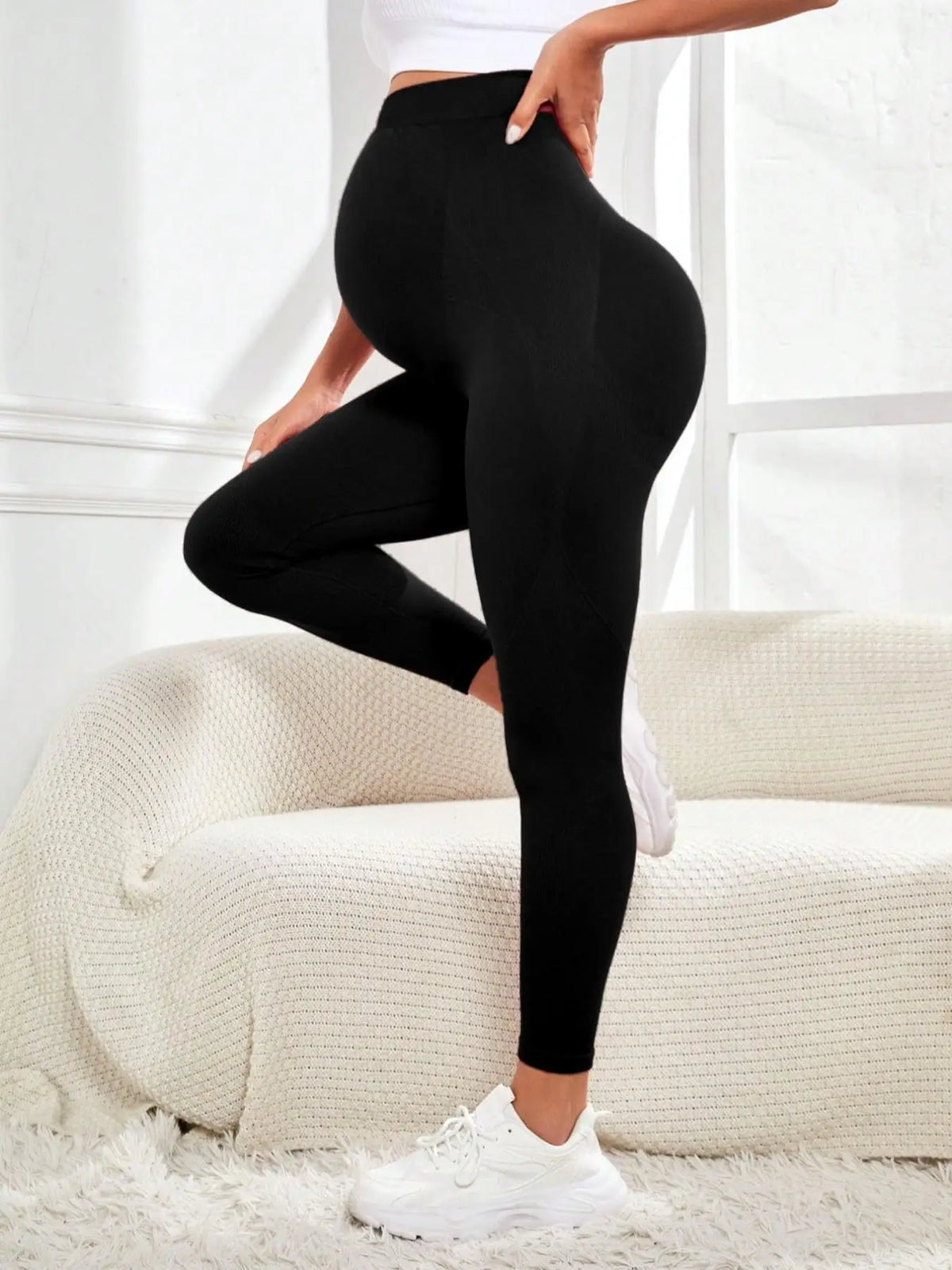 Maternity Leggings Over Bump
