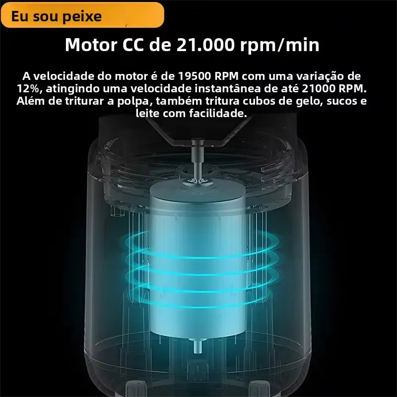 Licuadora USB portátil recargable – Mini licuadora de vaso de 6 cuchillas