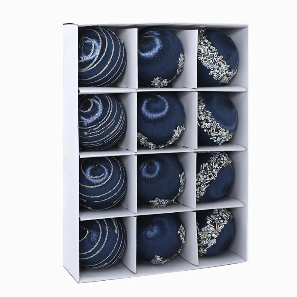 Juego de 12 Bolas Inastillables Decorativas para Árbol de Navidad
