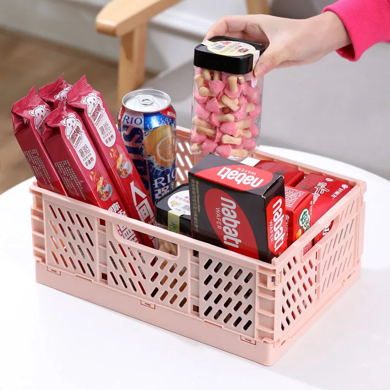 Caja organizadora de almacenamiento plegable – Cesto plegable para armario y guardarropa
