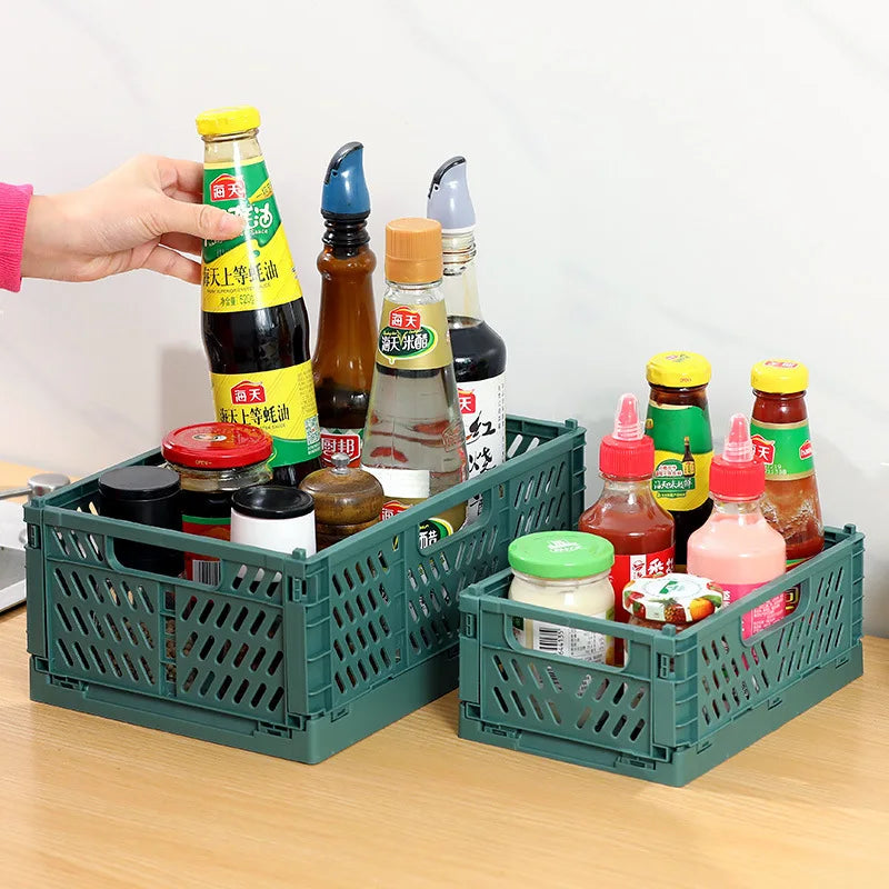 Caja organizadora de almacenamiento plegable – Cesto plegable para armario y guardarropa