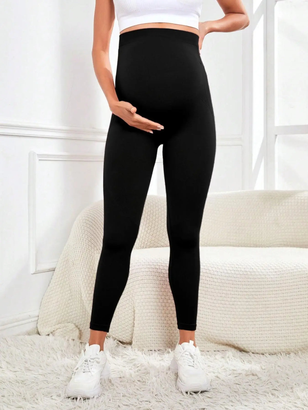 Maternity Leggings Over Bump