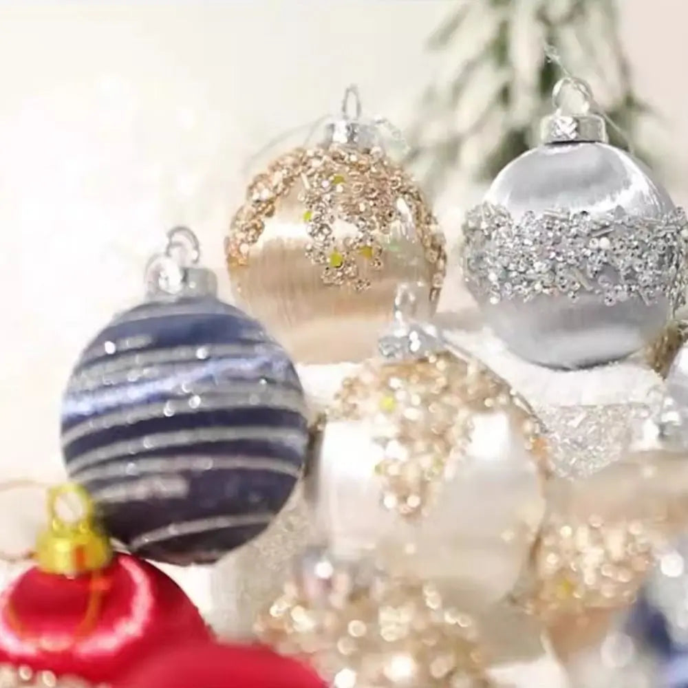 Juego de 12 Bolas Inastillables Decorativas para Árbol de Navidad