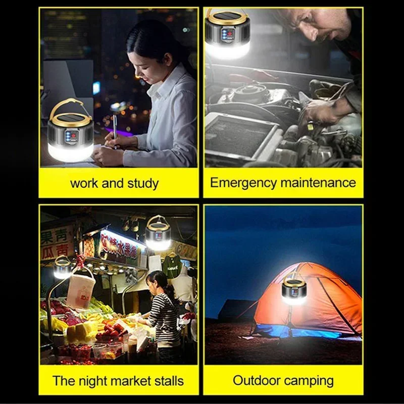 Rechargeable LED Camping Lantern – Portable Waterproof Outdoor Tent Light