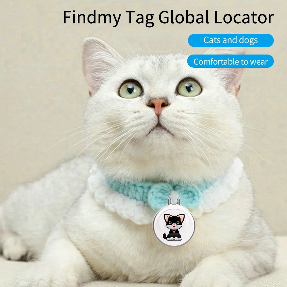 Pet GPS Tracker Collar – Waterproof Mini Locator Tag for Dogs & Cats