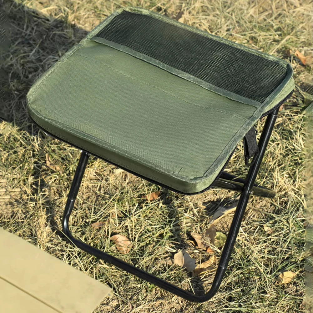 Taburete telescópico plegable – Silla portátil plegable para acampada al aire libre