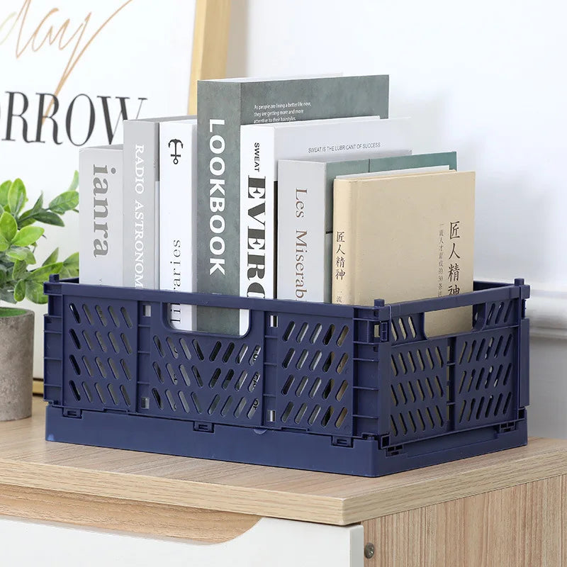 Caja organizadora de almacenamiento plegable – Cesto plegable para armario y guardarropa