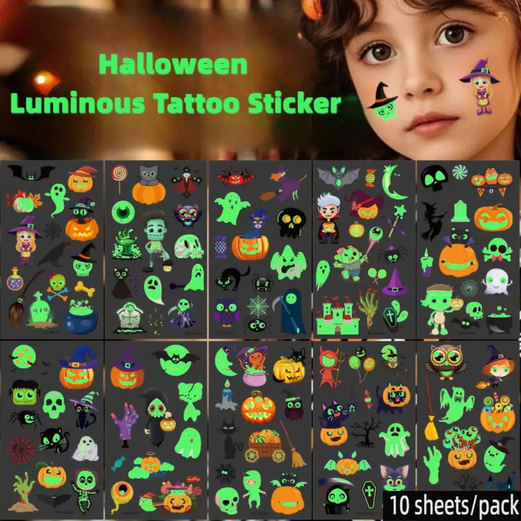 Halloween Temporary Tattoos for Kids