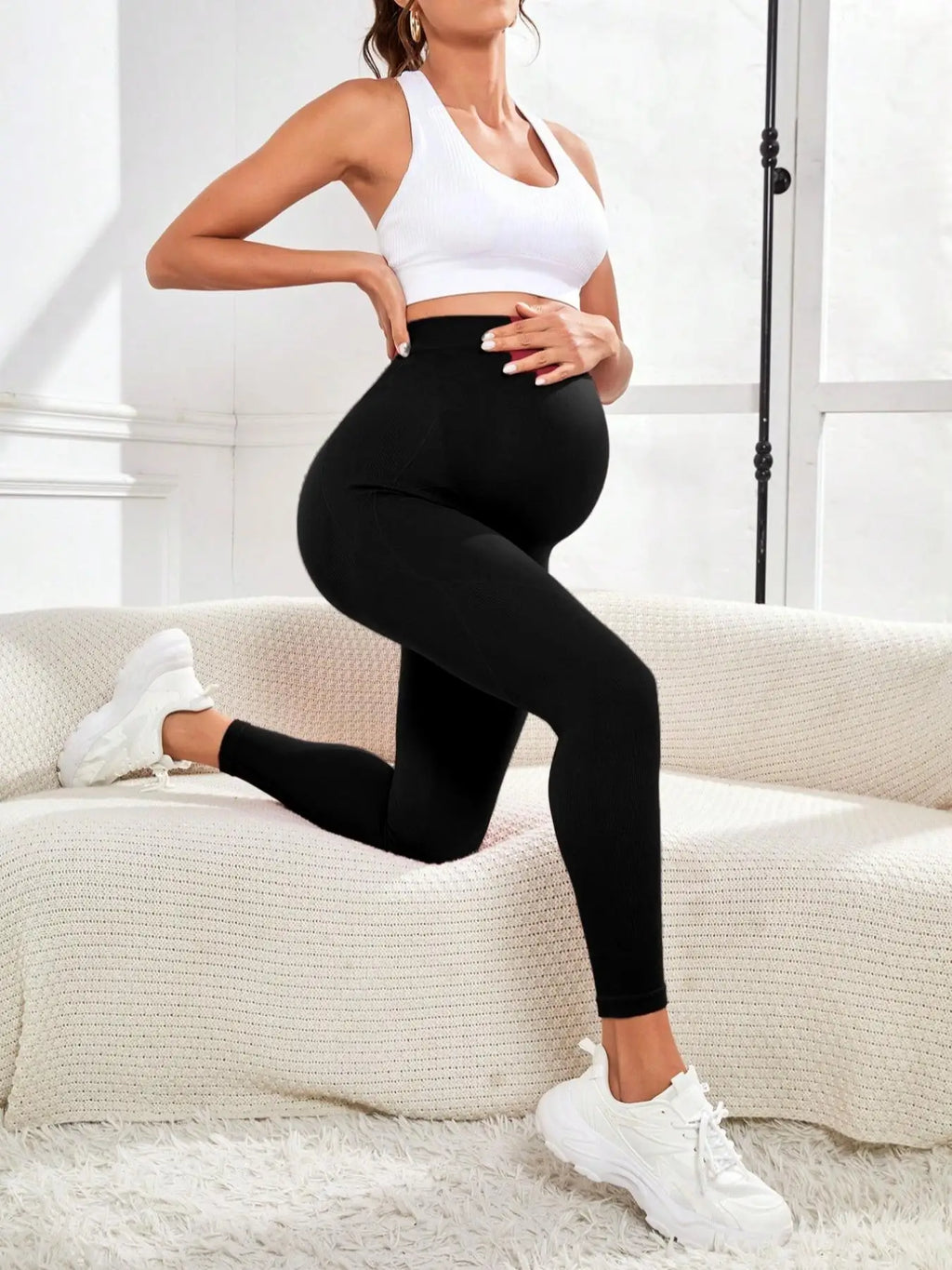 Maternity Leggings Over Bump