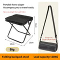 Taburete telescópico plegable – Silla portátil plegable para acampada al aire libre