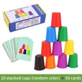 Montessori Stacking Cup Toy – Educational Color Learning Game for Kids