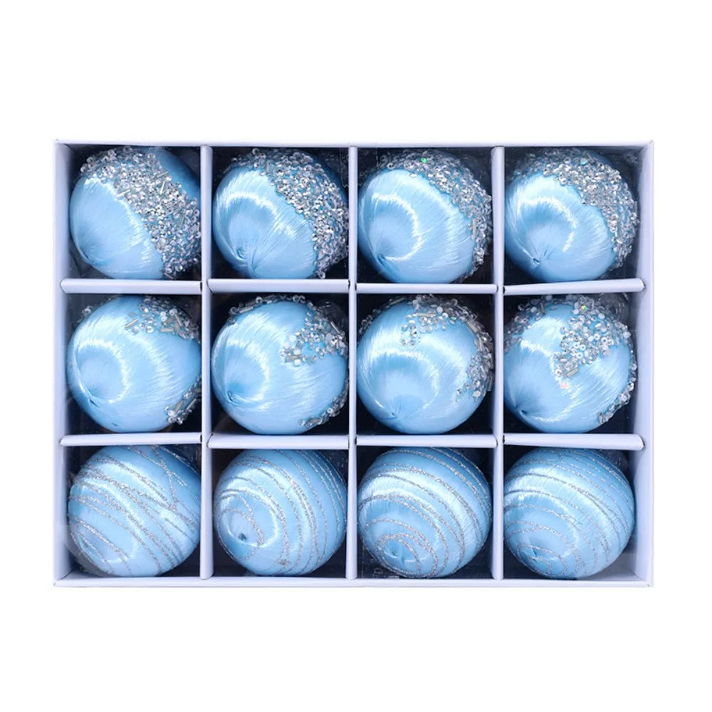 Juego de 12 Bolas Inastillables Decorativas para Árbol de Navidad