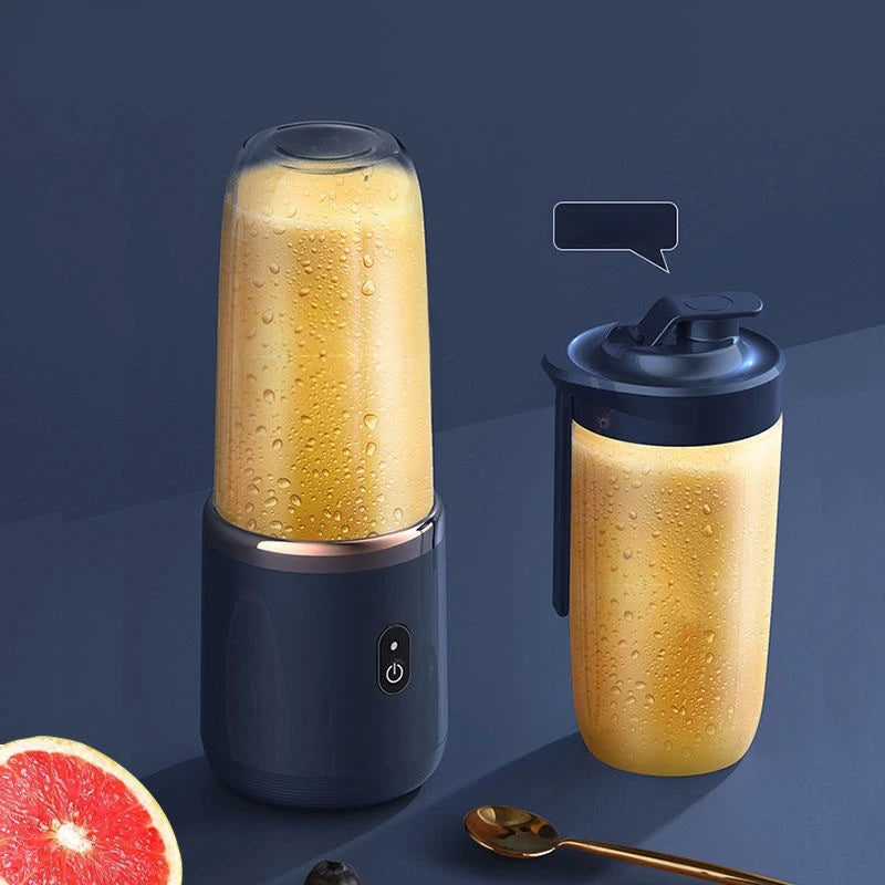 Licuadora USB portátil recargable – Mini licuadora de vaso de 6 cuchillas