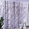 Christmas LED Fairy String Lights – 8-Mode Curtain Lights with Remote Control