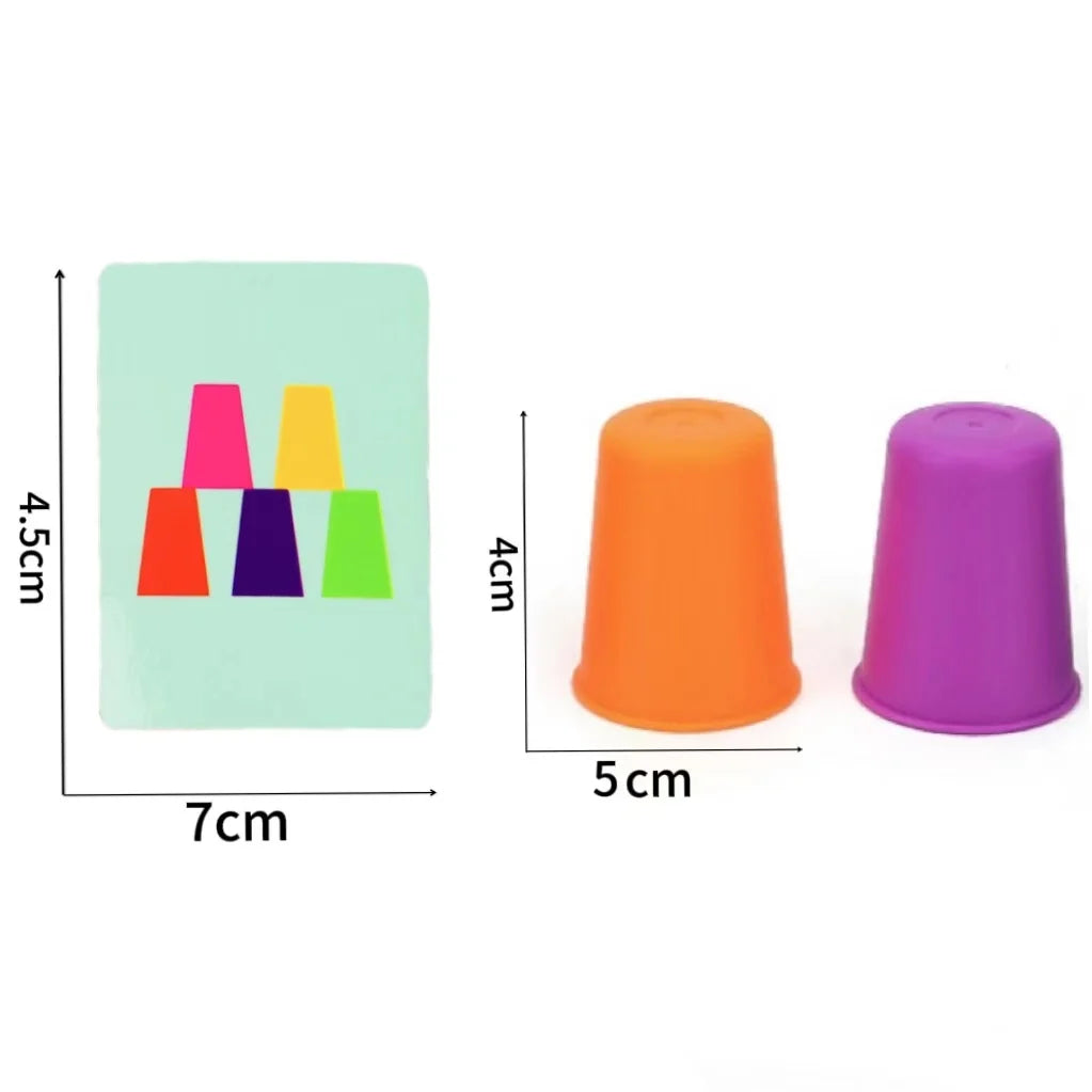 Montessori Stacking Cup Toy – Educational Color Learning Game for Kids
