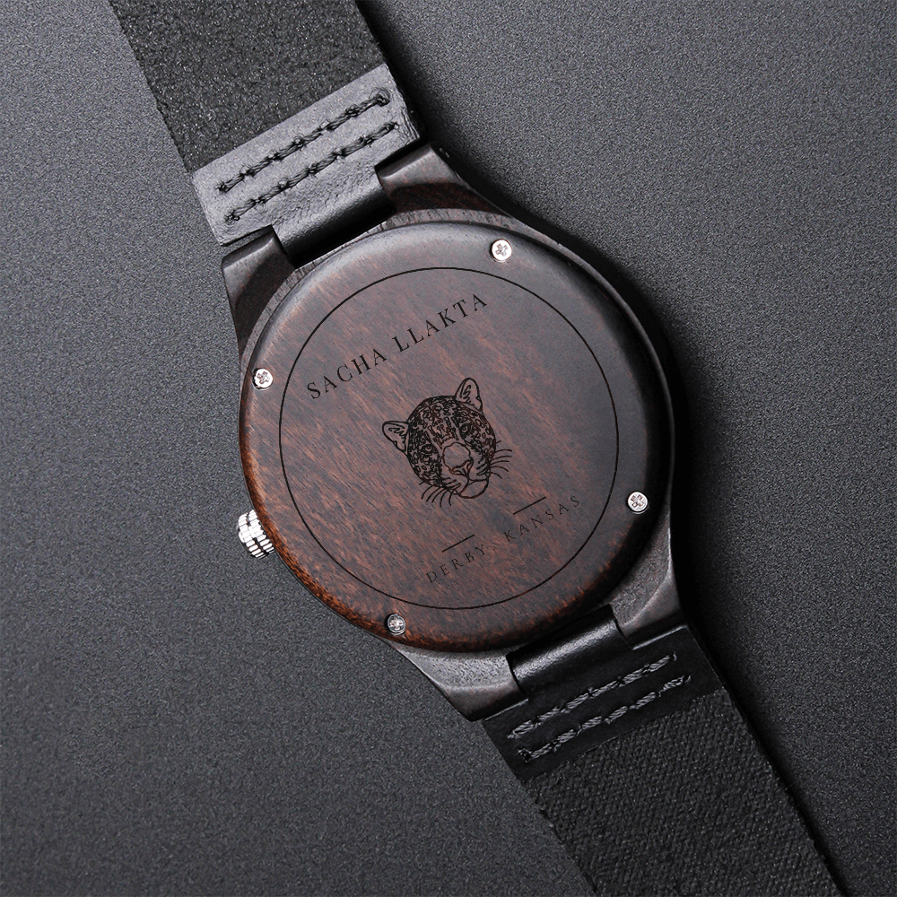 Non-Message Card Wood Watch with Engraving