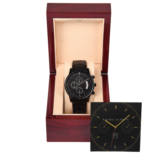 Black Chronograph Watch